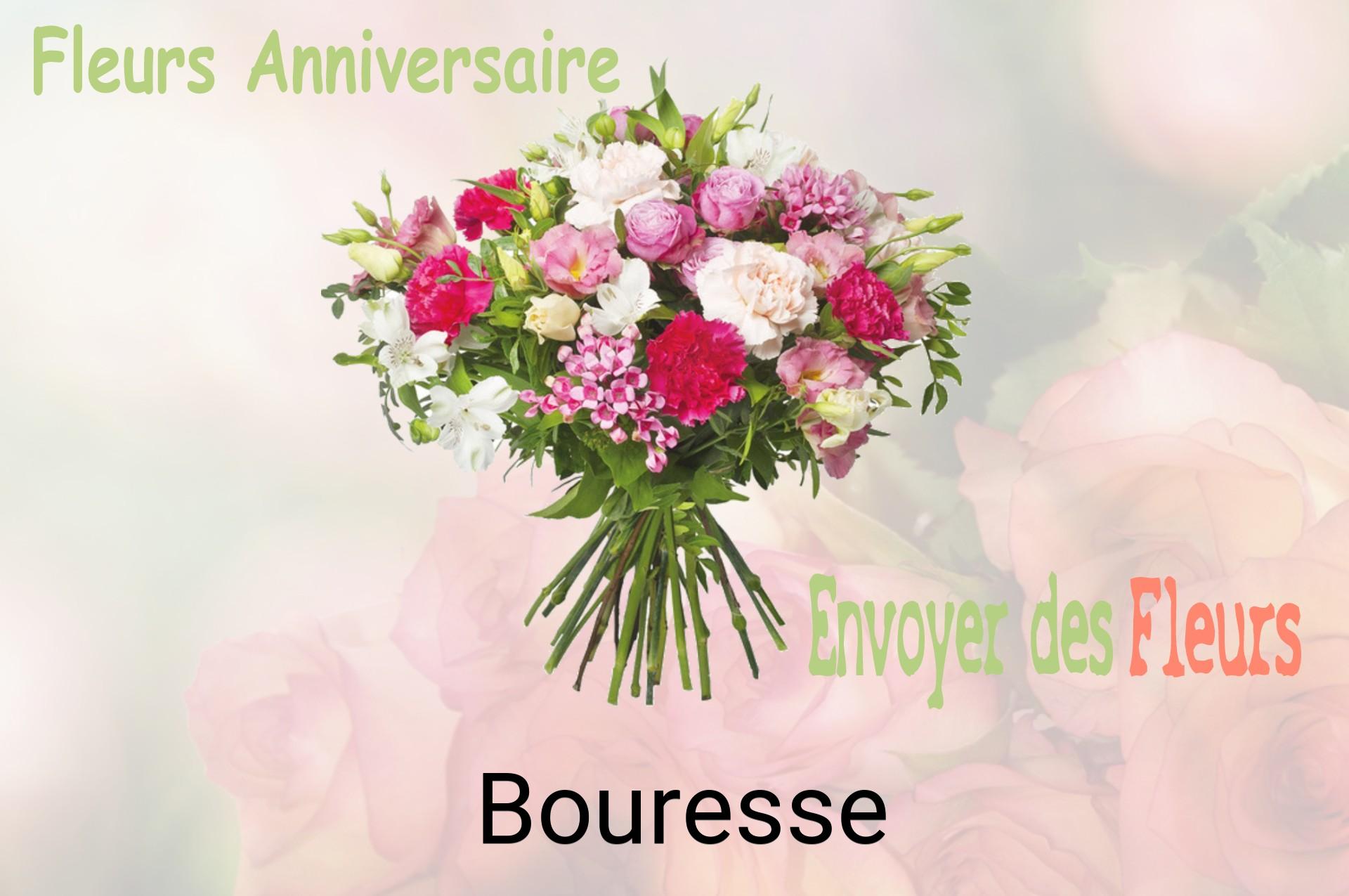 Bouquet de fleurs d’anniversaire livré à Bouresse